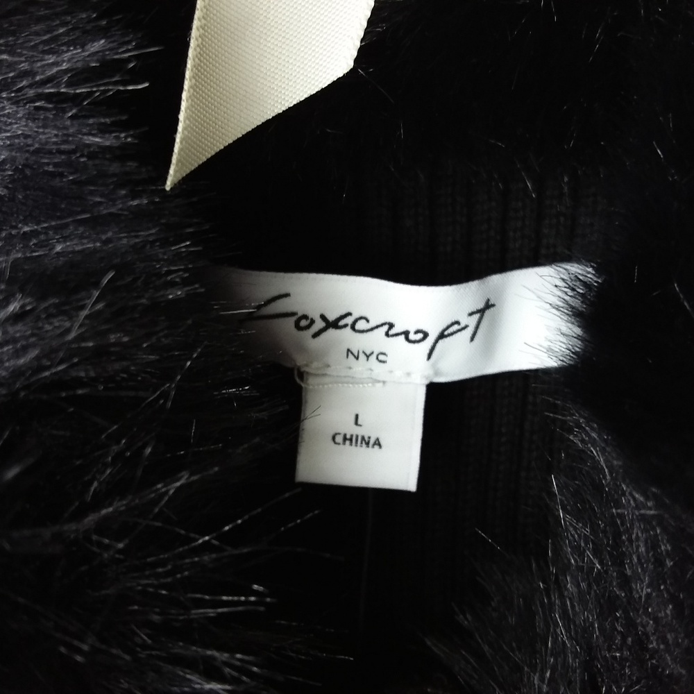 Foxcroft NYC Vest Faux Fur Material Back -1 - Picture 3 of 5